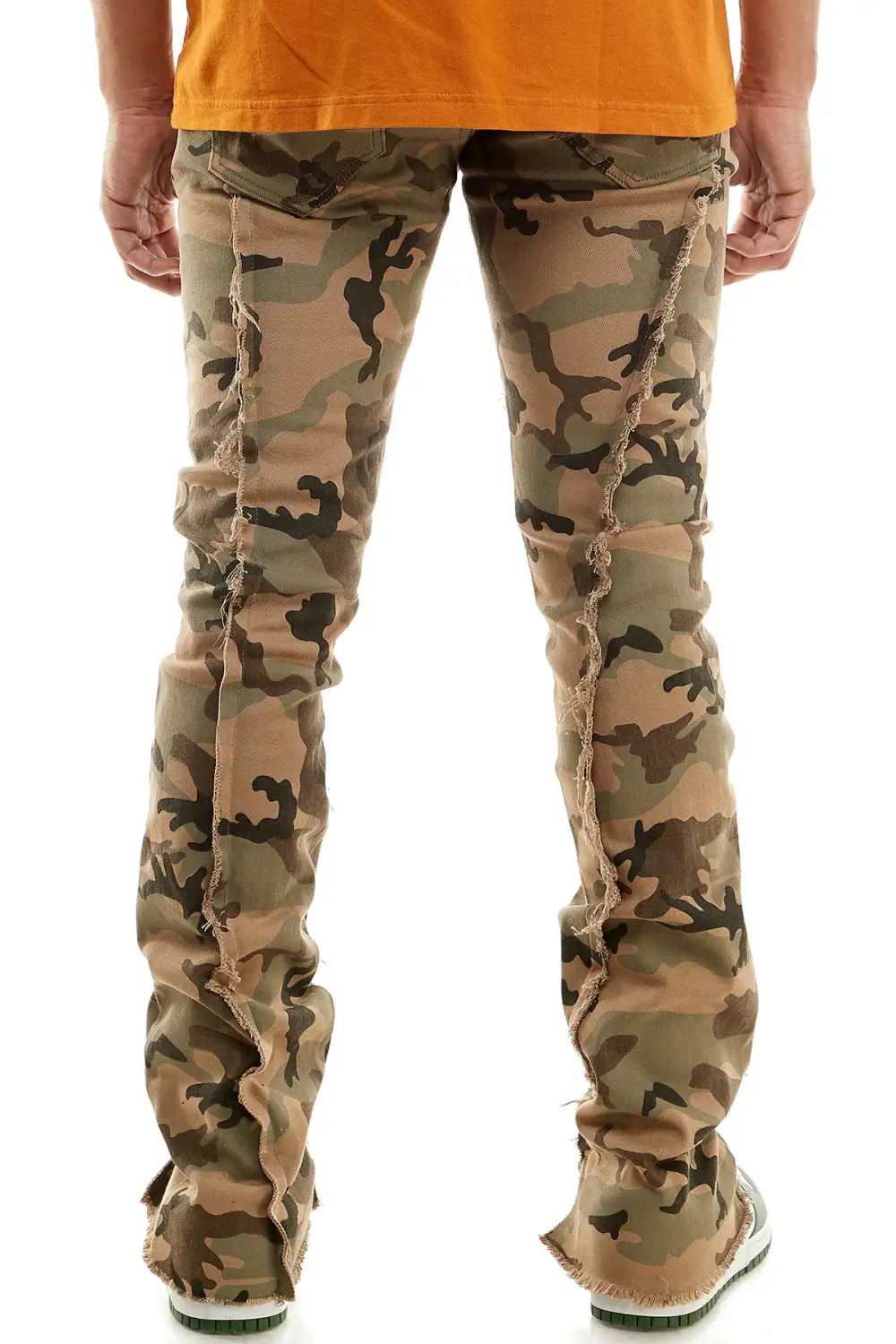 Men's Flare Skinny Stacked Pants