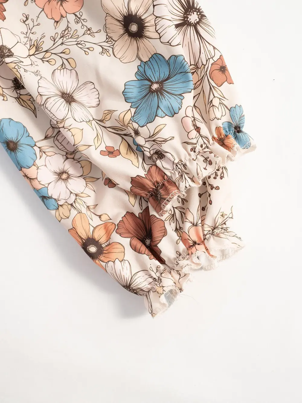 Polished Detail Floral Printed Tiered Dress