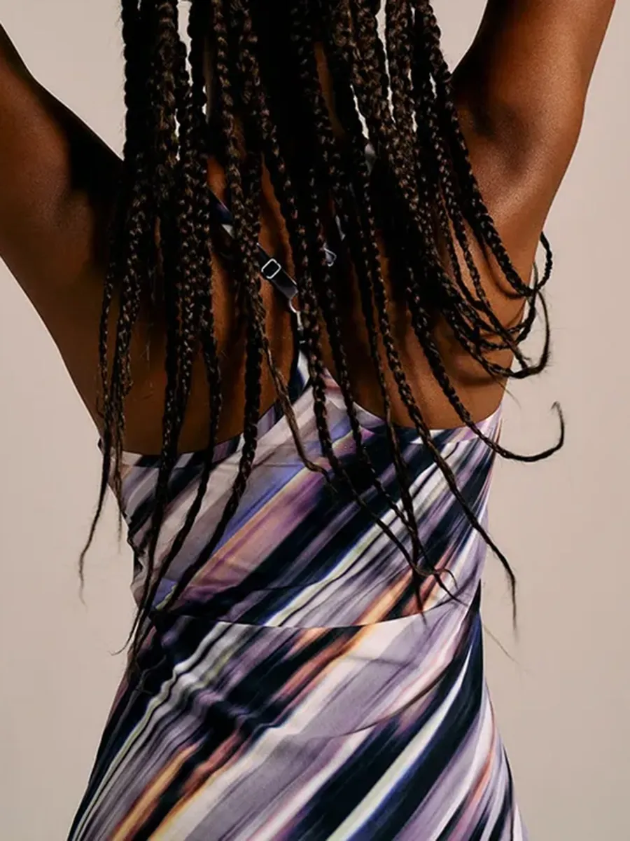 Tie Dye Quick-Drying Mini Dress
