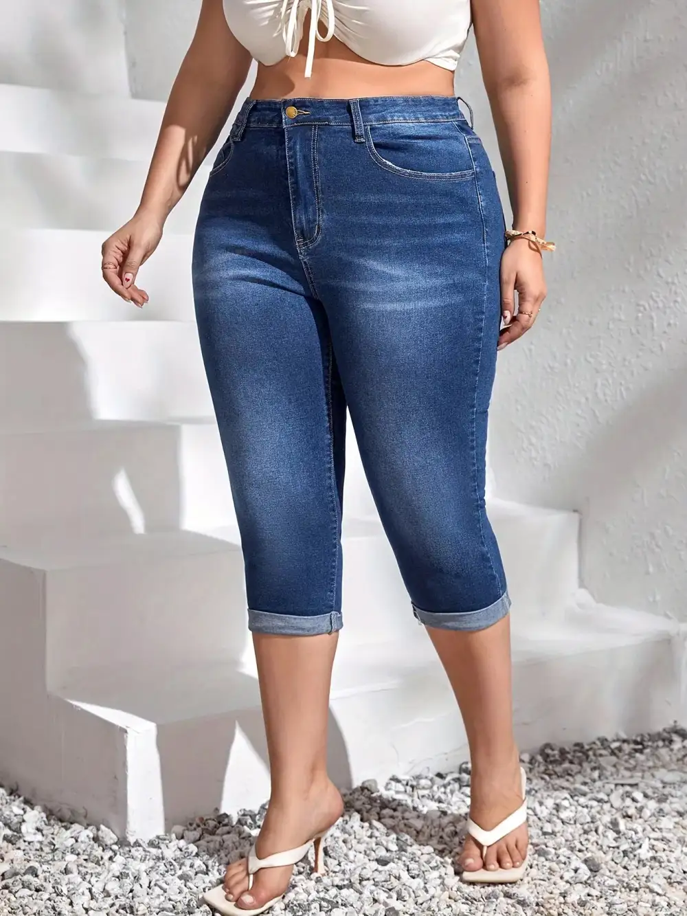 Relaxed High Waist Denim Jeans
