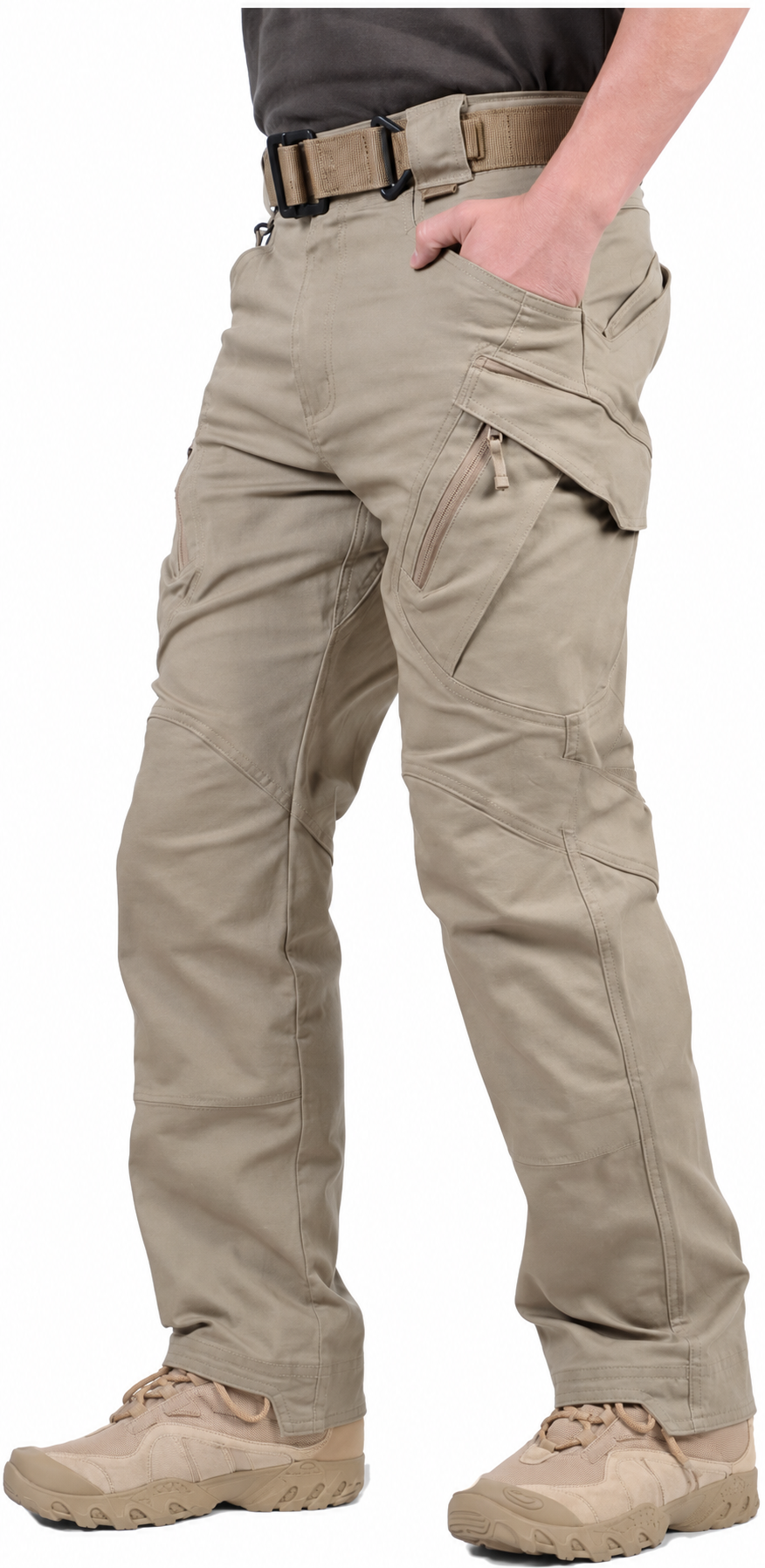 Men’s Hiking Tactical Pants Lightweight Cotton Outdoor Military Combat Cargo Trousers