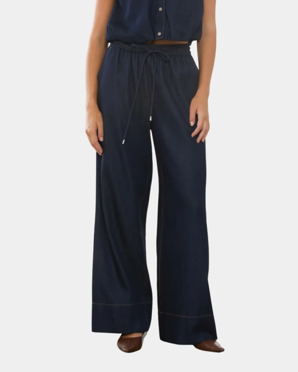 Stitched Drawstring Pants