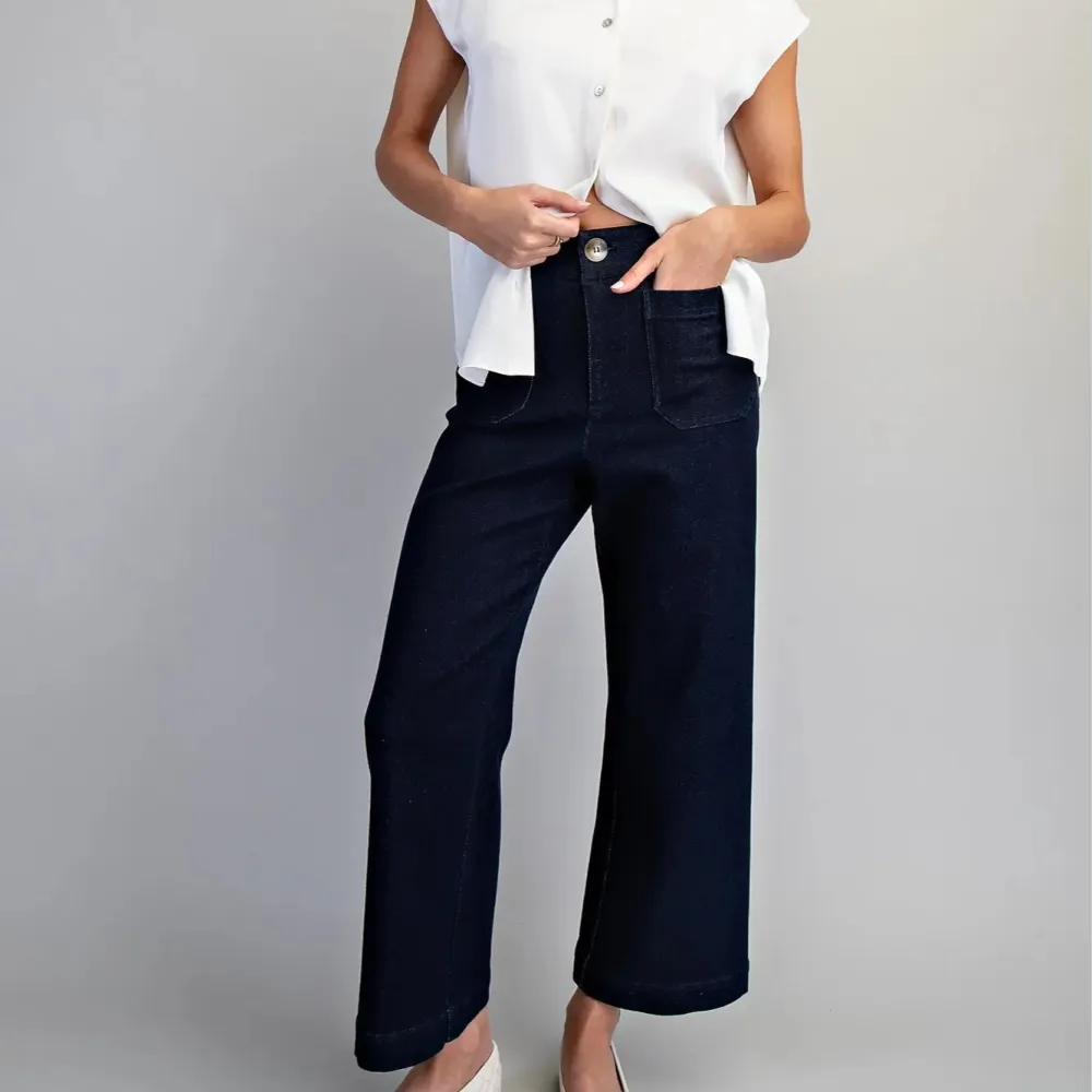 Mineral Washed Straight Pants