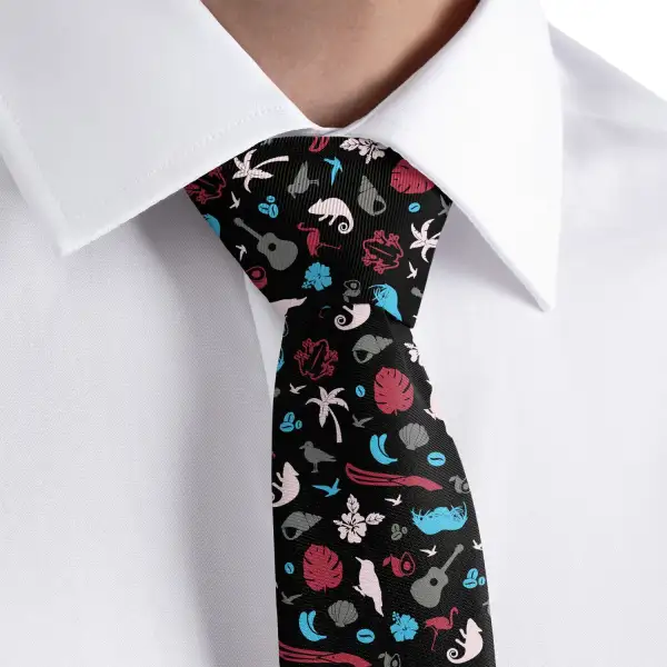 Refined Heritage Pattern Necktie