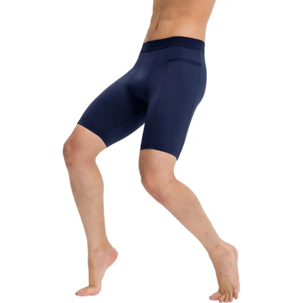Compression Side-Pocket Stretch Men's Biker Shorts