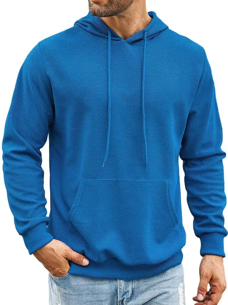 Classic Leisure Waffle Knit Hoodie