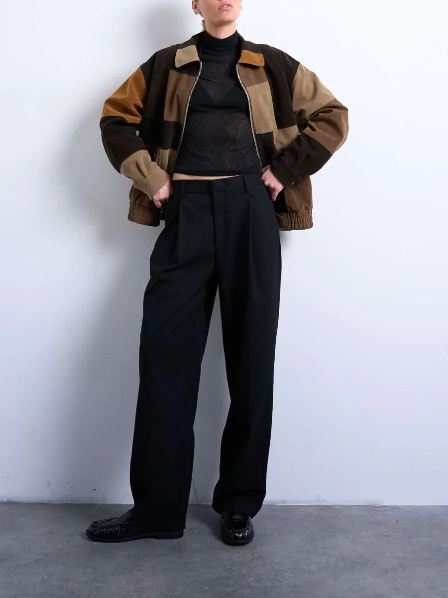 Color Block Zip Up Jacket