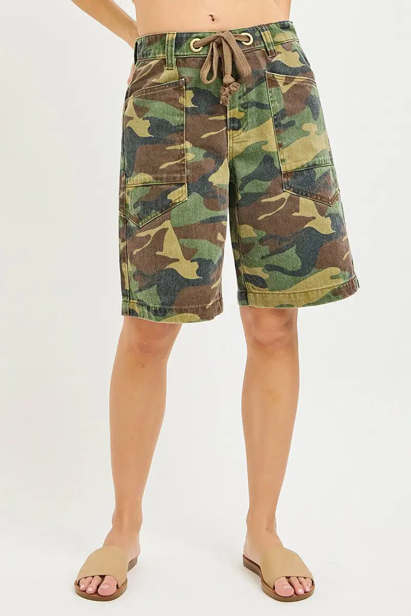 Easy Fit Drawstring Waist Shorts
