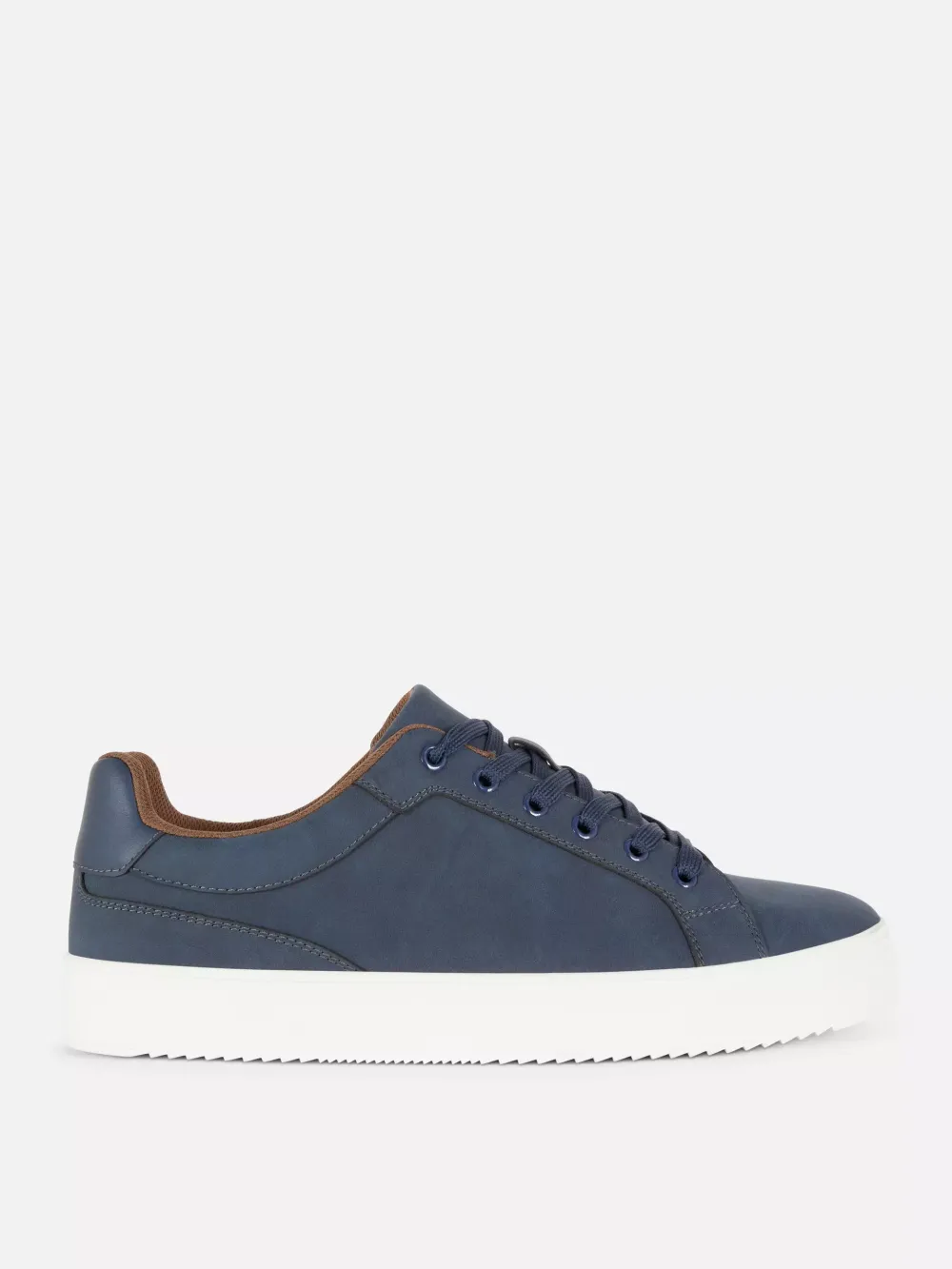 Casual Low-Top Thick-Soled Dark Blue Shoes