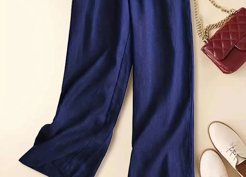 Wide-leg Drawstring Trousers