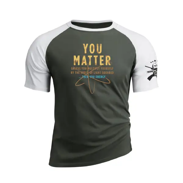 YOU MATTER RAGLAN GRAPHIC TEE