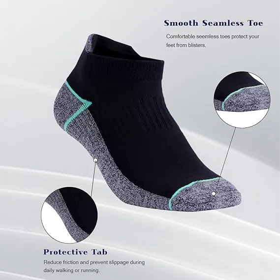 Sports running socks, moisture-wicking, odor-resistant, suitable for sweaty feet.