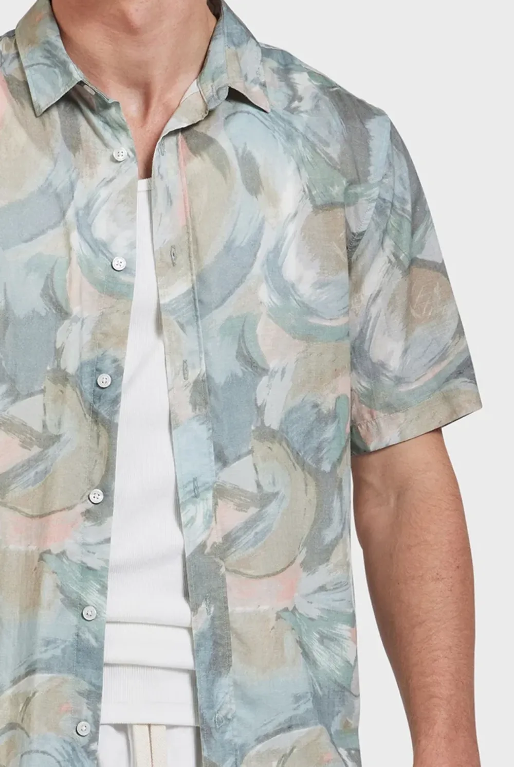 Floral Print Short Sleeve Shirt
