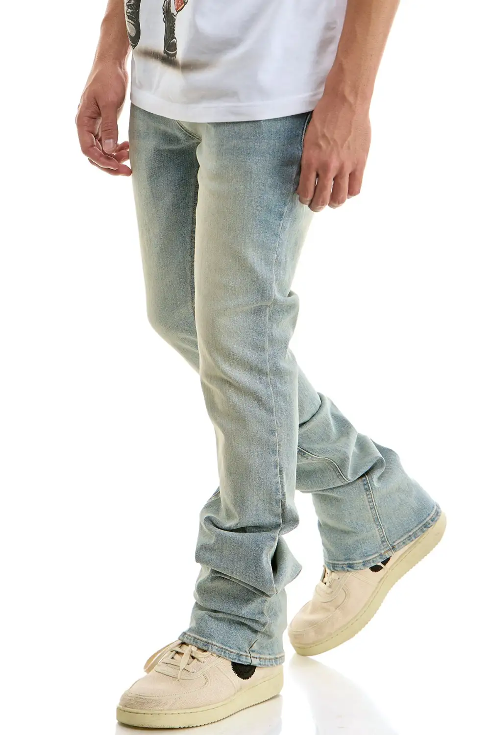 Men's Flare Skinny Slim Jeans