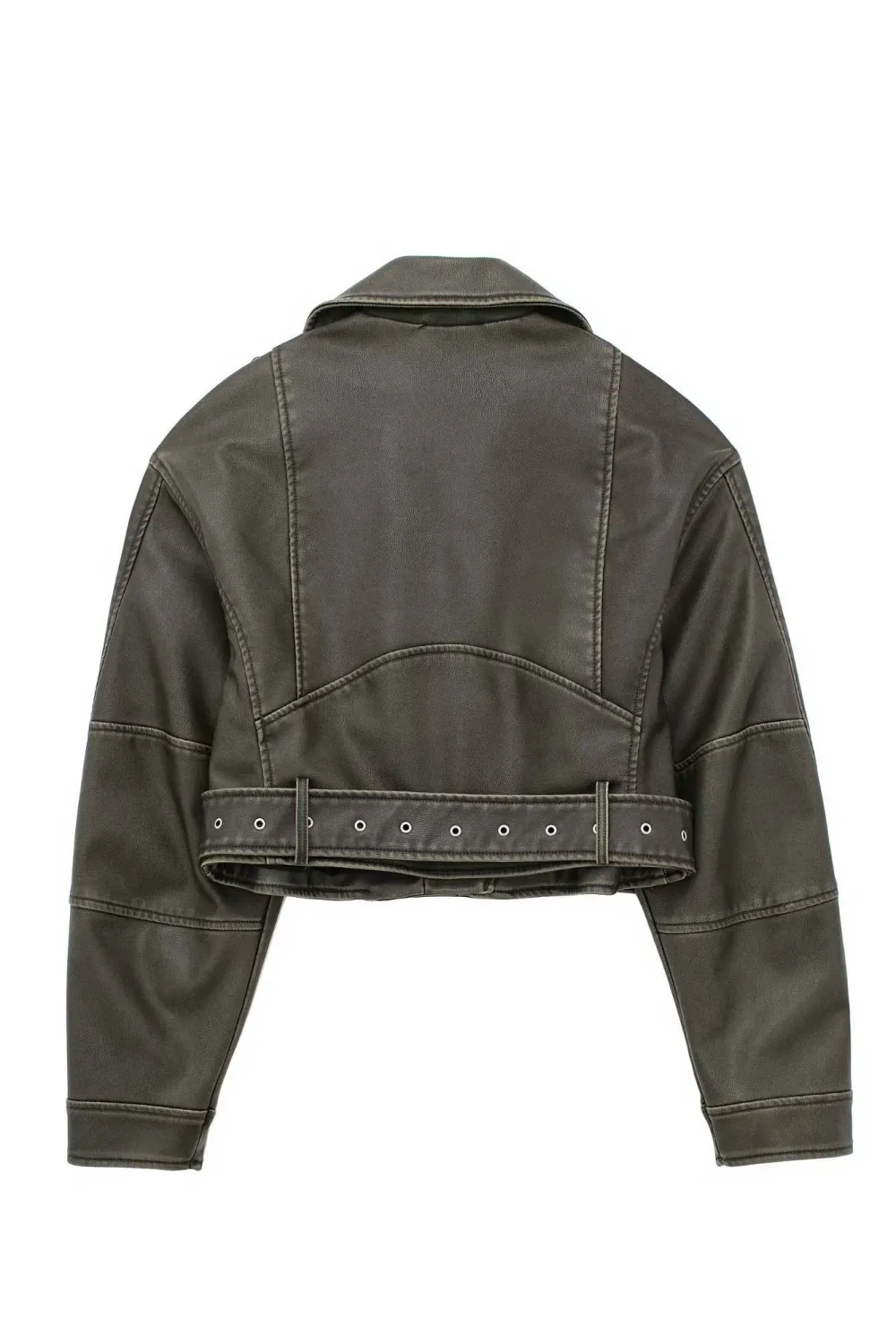 Cropped Leather Jacket