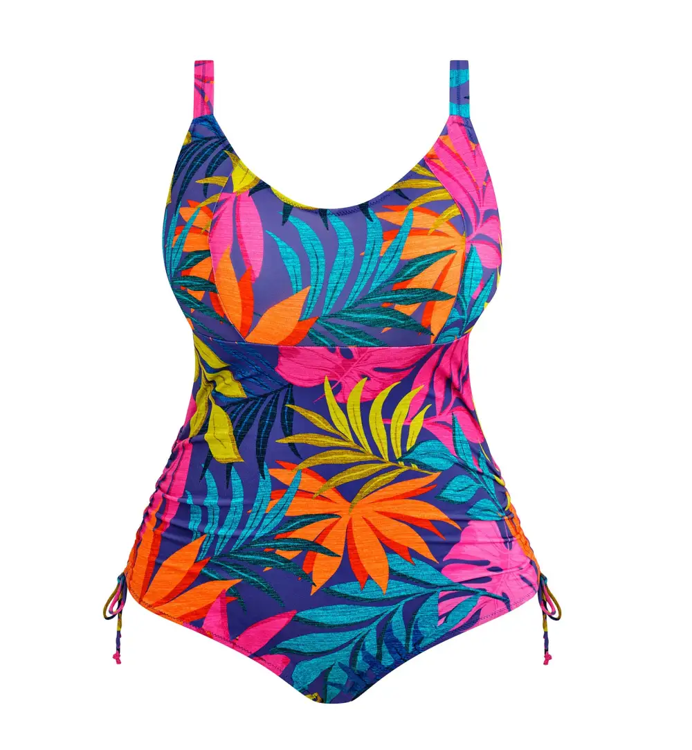 Polished Wire-Free One-Piece Swimsuit
