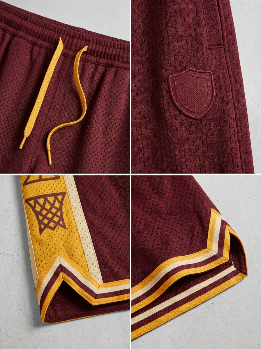 Versatile Mesh Detail Collection Men's Basketball Shorts
