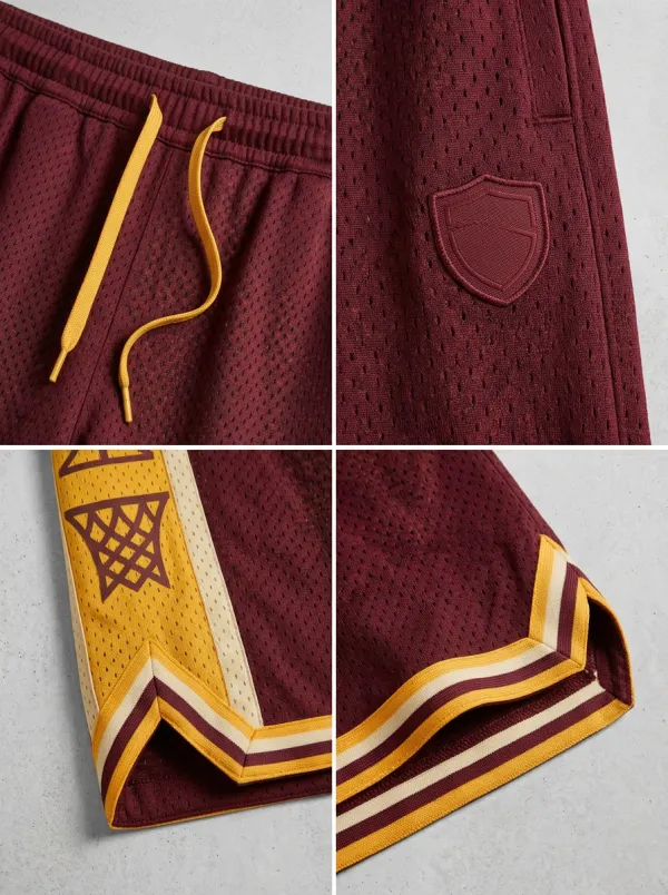 Versatile Mesh Detail Collection Men's Basketball Shorts