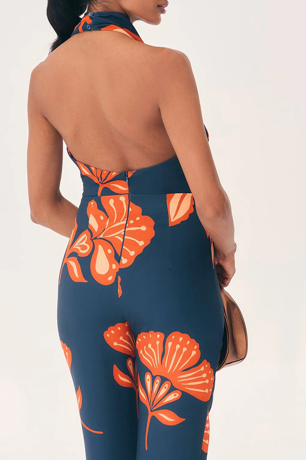 Women's Art Botanical Print Jumpsuit