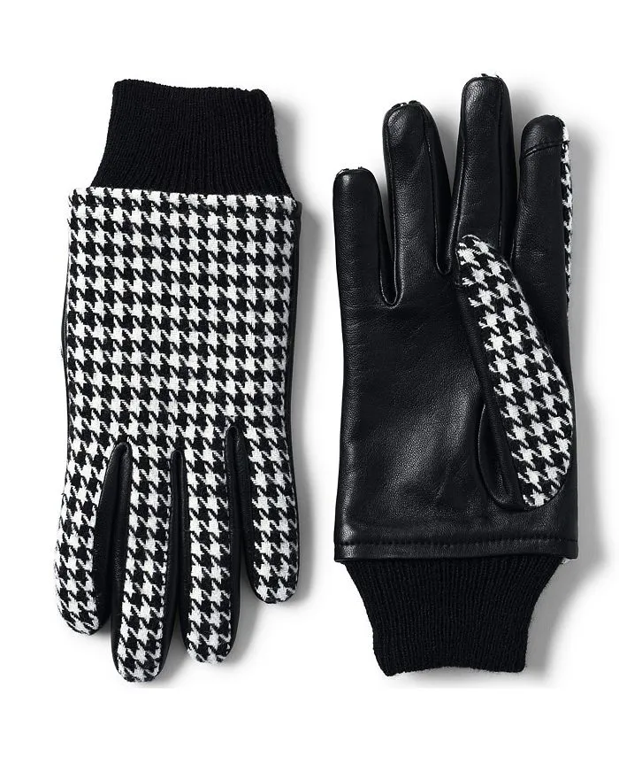 Touch Screen Lined Leather Gloves
