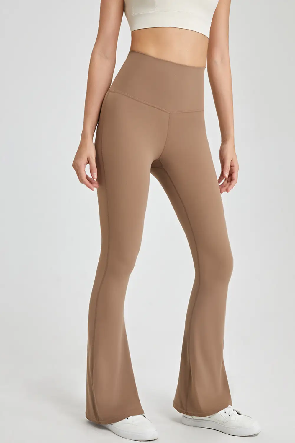 Back Crossover Flared Active Leggings