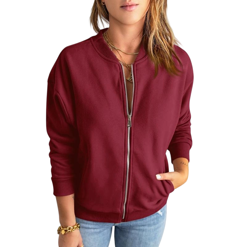 Women's Zipper Sweatshirt Jacket