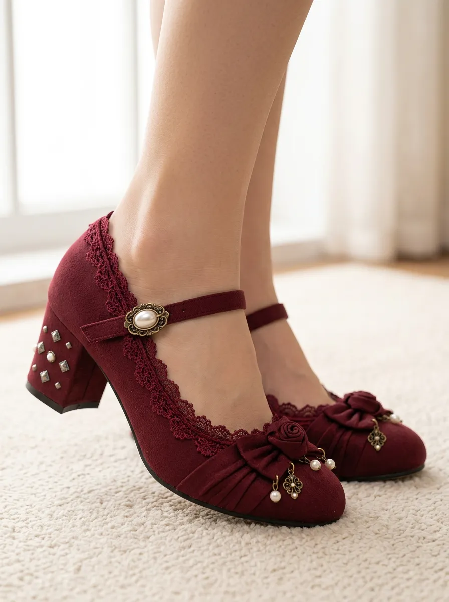 Heritage Lace Pearl Women's Bavarian Occasion Heels