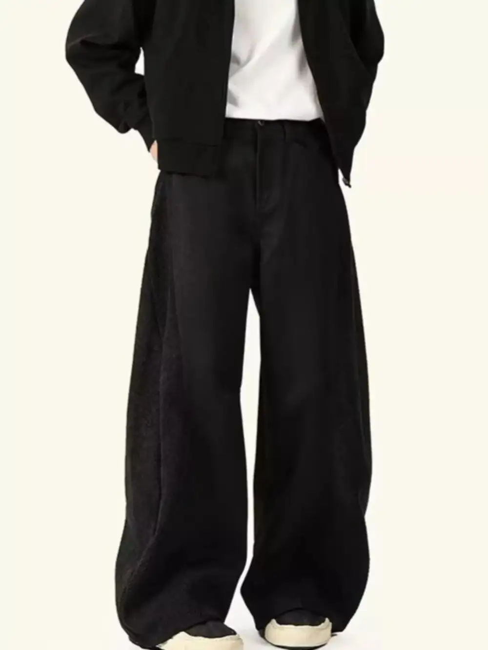 Men's Plus Size Contrast Relaxed Fit Pants