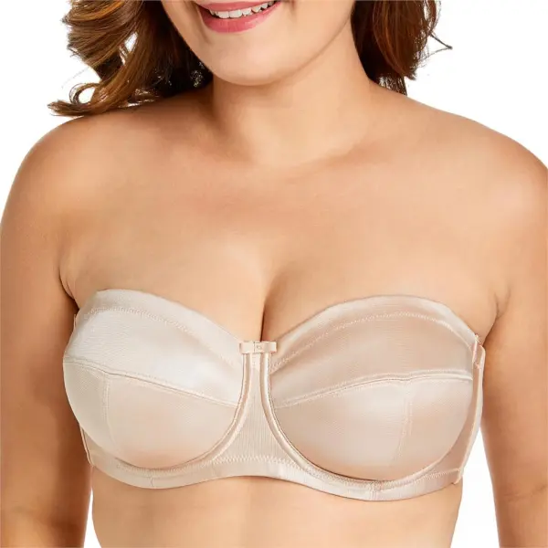 Plus-Size Non-Slip Half-Cup Bra