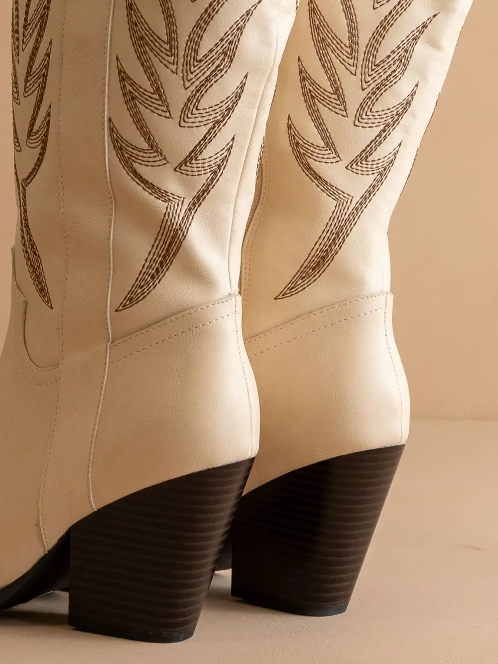Classic Western Cowboy Embroidered Knee-High Boots