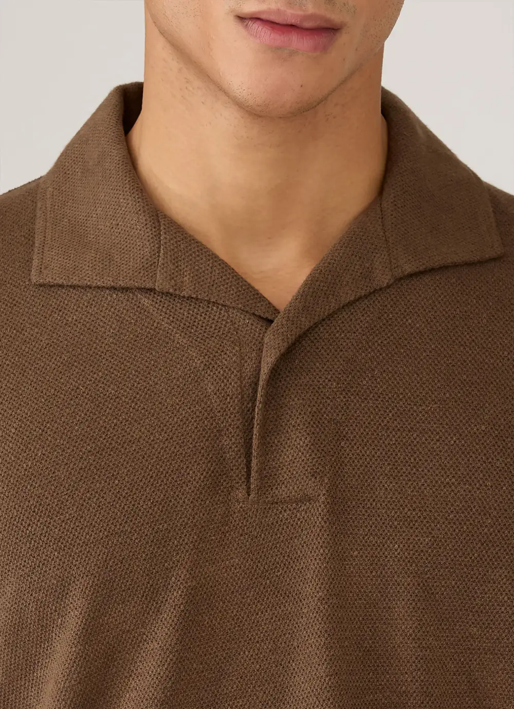 Modern Everyday Regular Fit Linen Pique Short Sleeve Polo Shirt