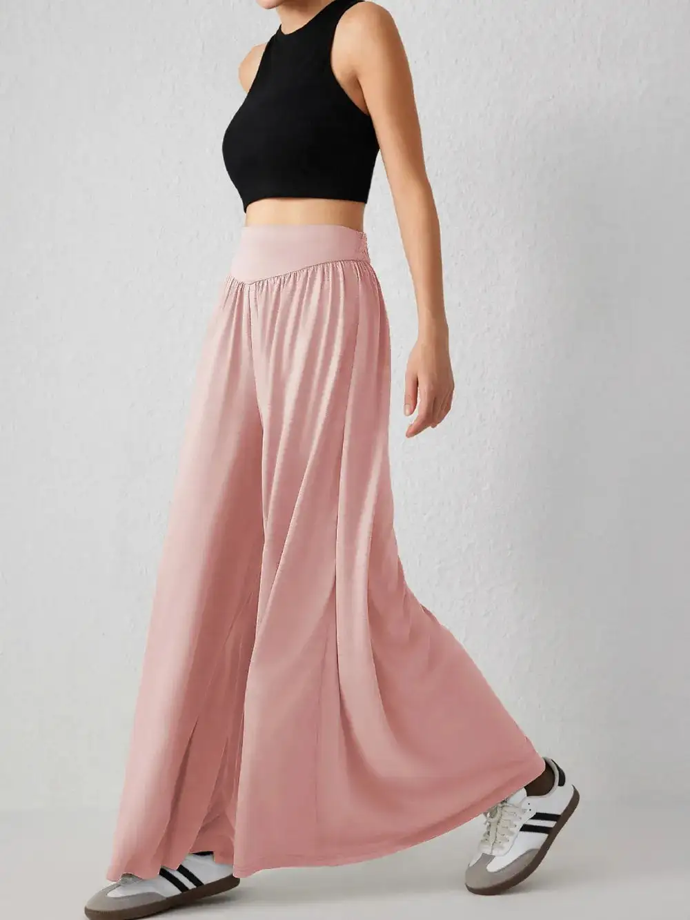 Flowy High Waist Wide Leg Pants