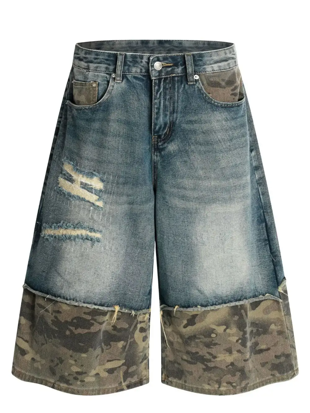 Resort Cotton Blend Casual Shorts