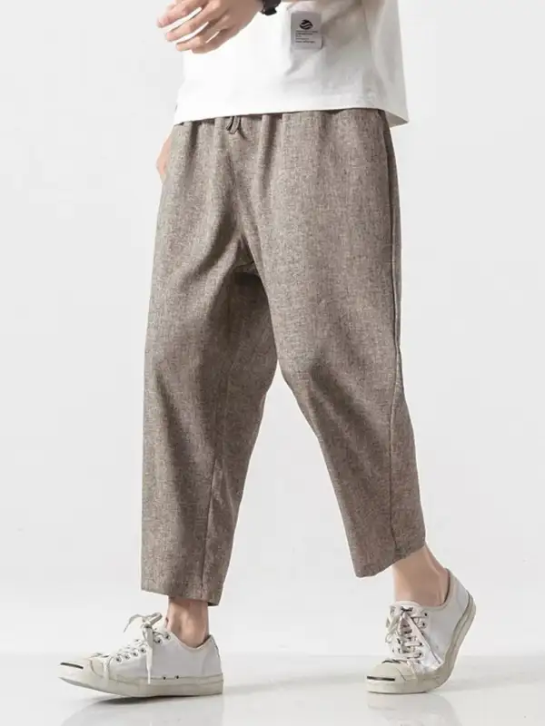 Refined Men's Plus Size Casual Cropped Pants