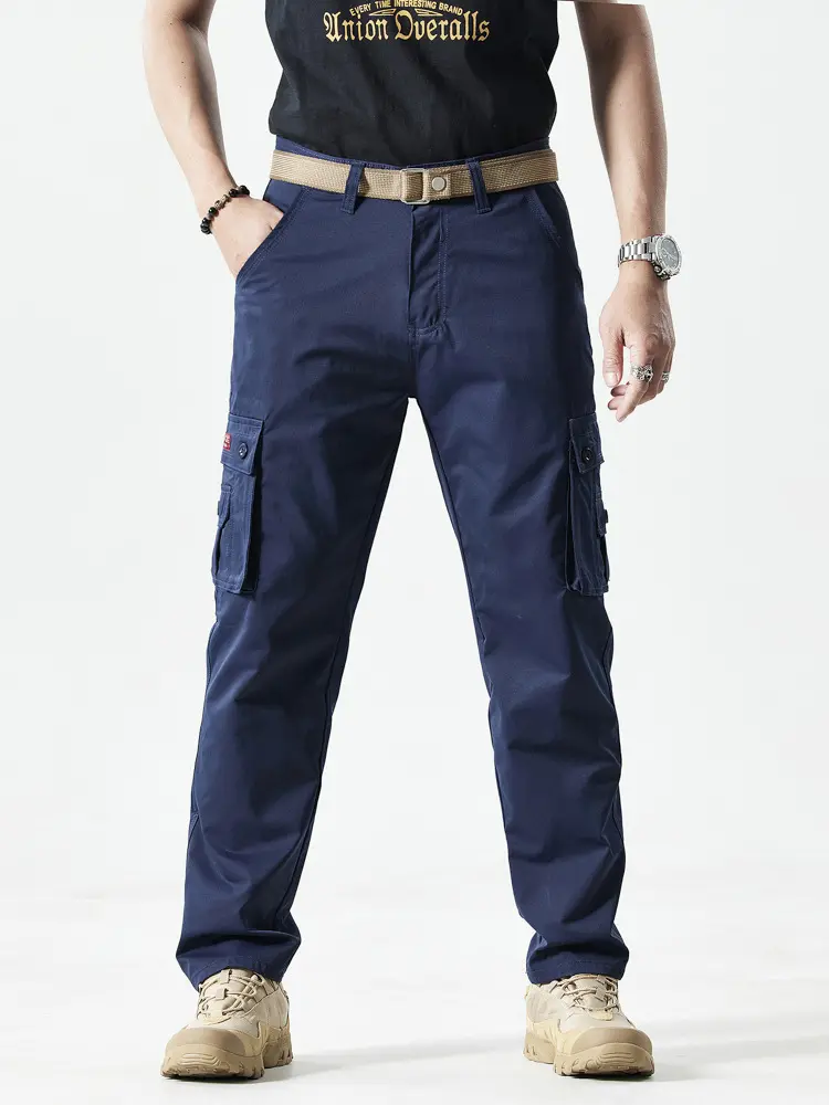 Men's Durable Cotton Cargo Pants