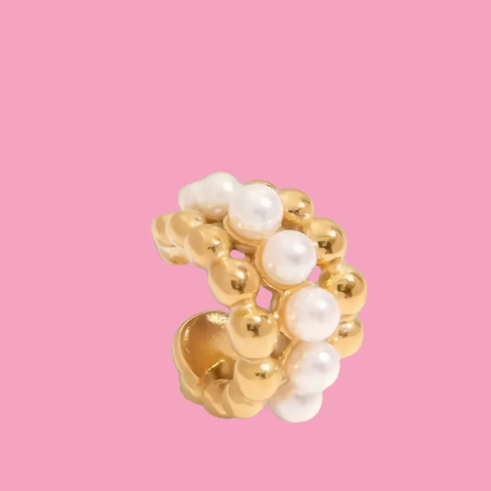 Pearl Ear Cuff Earrings