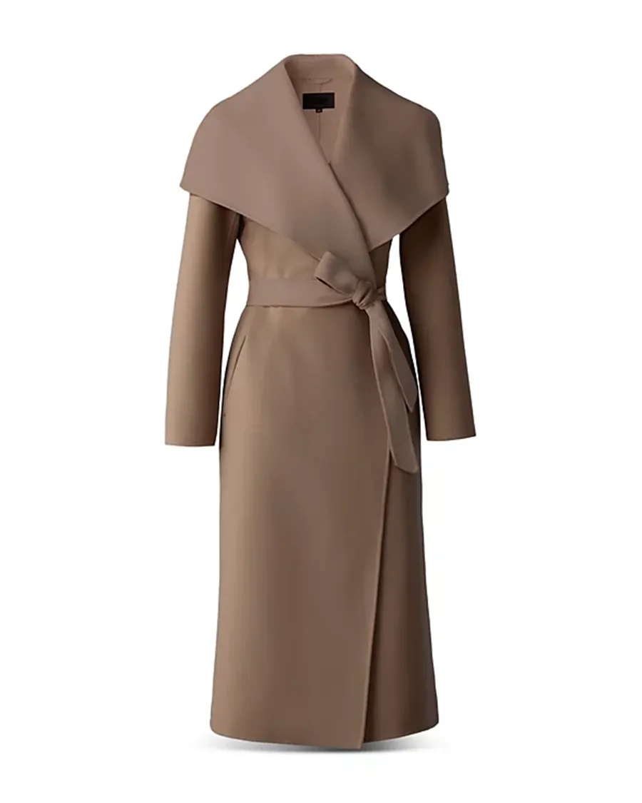 Elegant Style Lightweight Wrap Wool Coat
