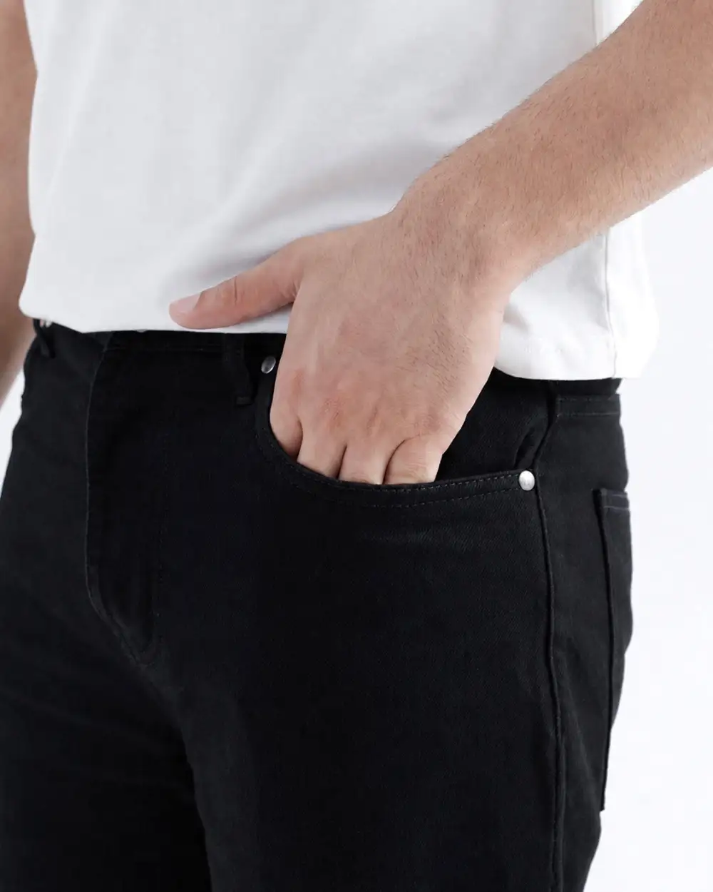 Men's Wide Leg Stretch Denim Jeans
