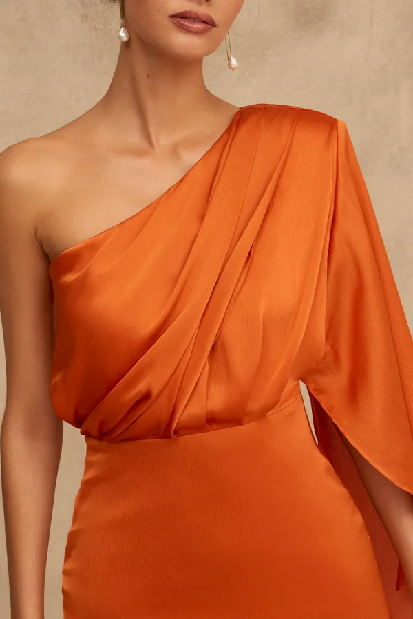 Women's Elegant one-sleeve Dress