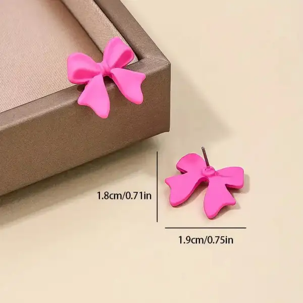 Graceful Bow Stud Earrings