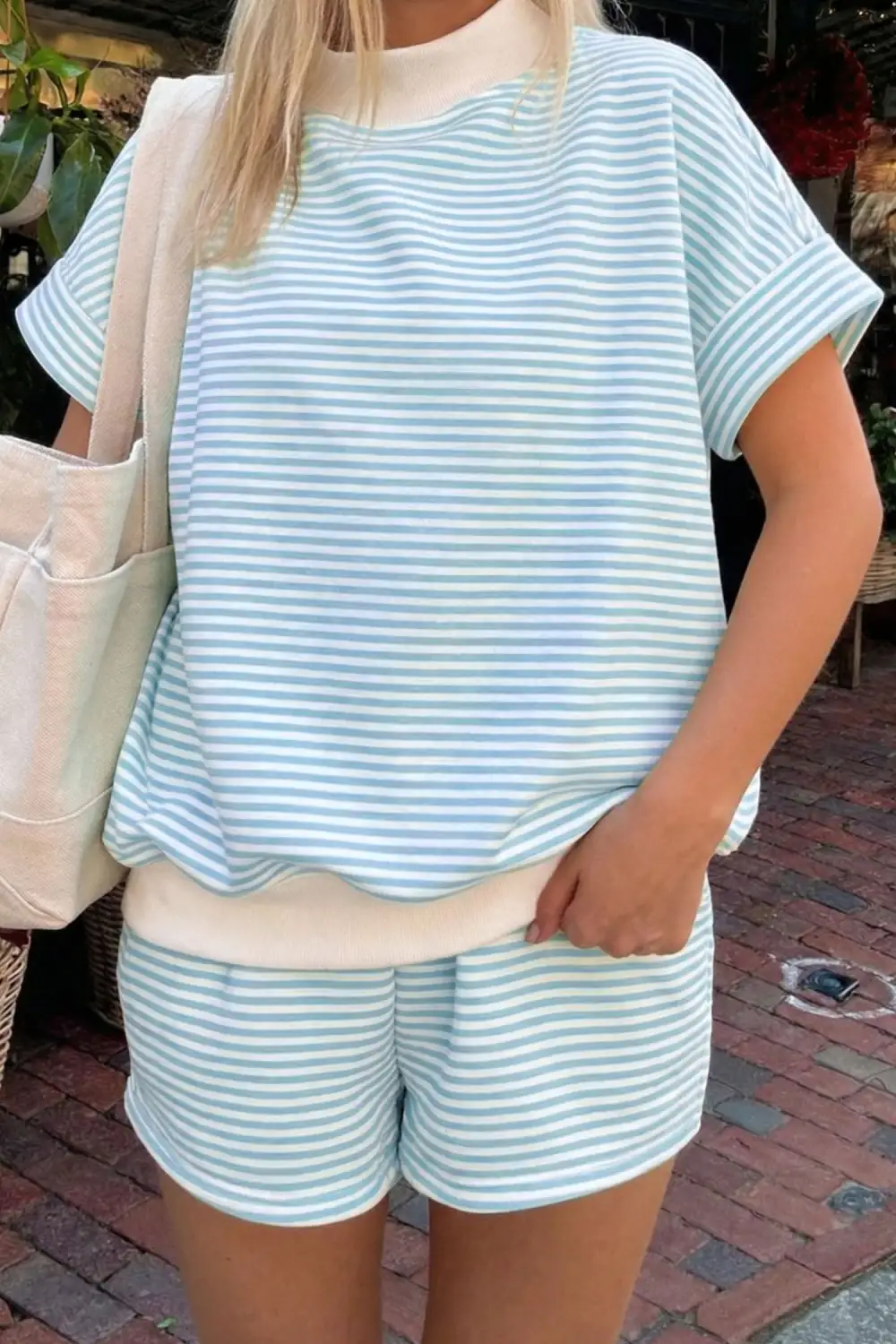 Sleeve Relaxed Shorts Lounge Set Shape