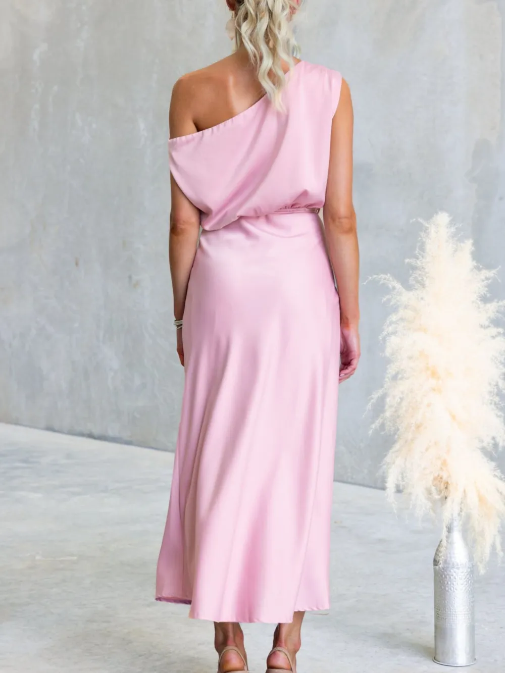 Shoulder Midi Dress