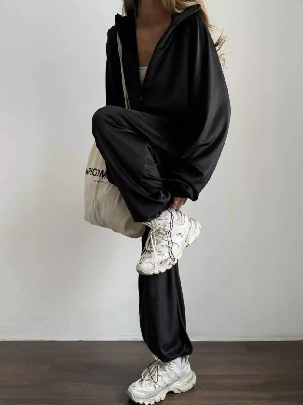 Zip Up Long Sleeve Outerwear and Pants Set