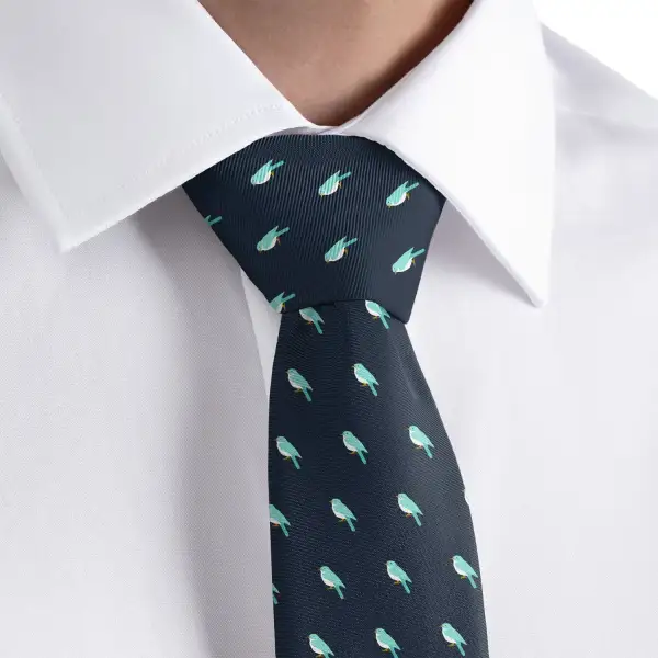 Bird Motif Necktie