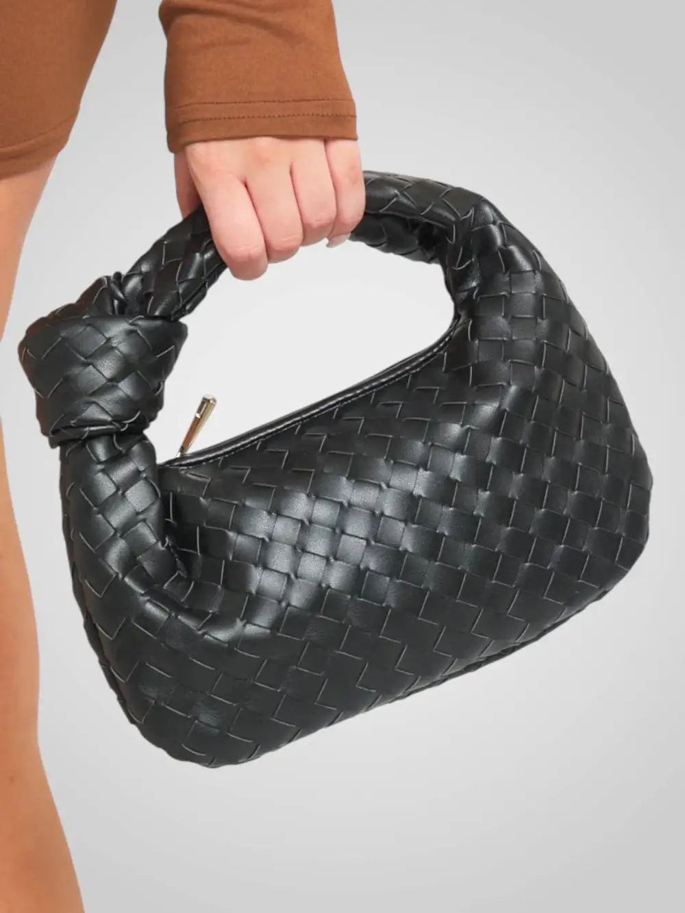 Woven Leather Handbag