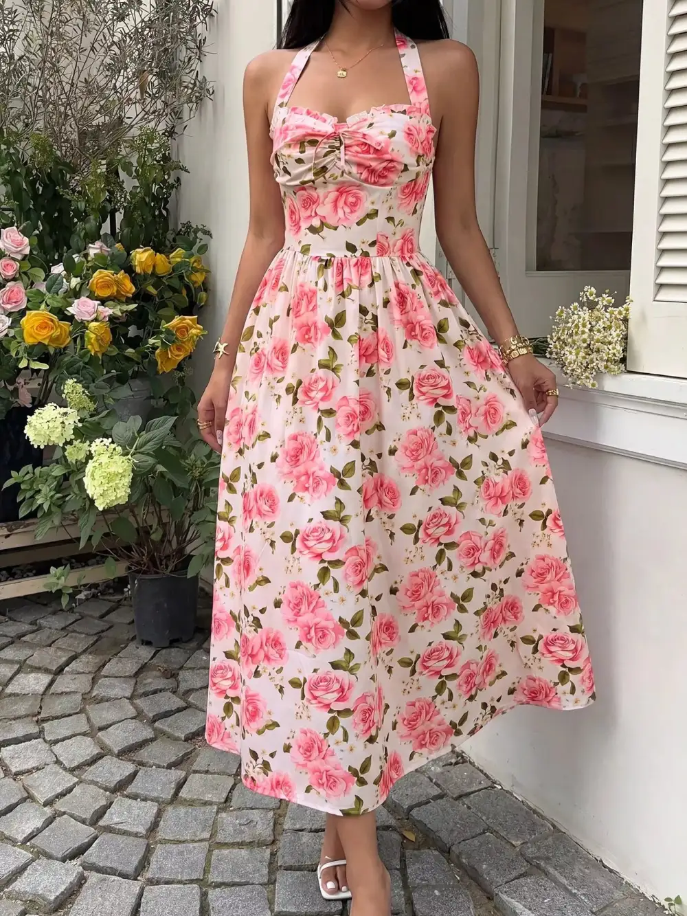 Floral Printed Midi Dress
