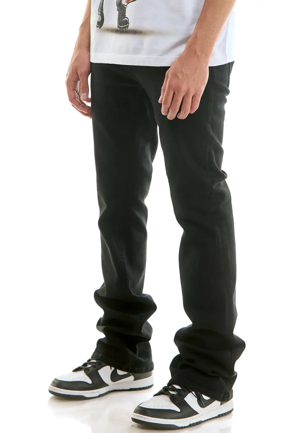 Men's Streetwear Flare Skinny Slim Jeans