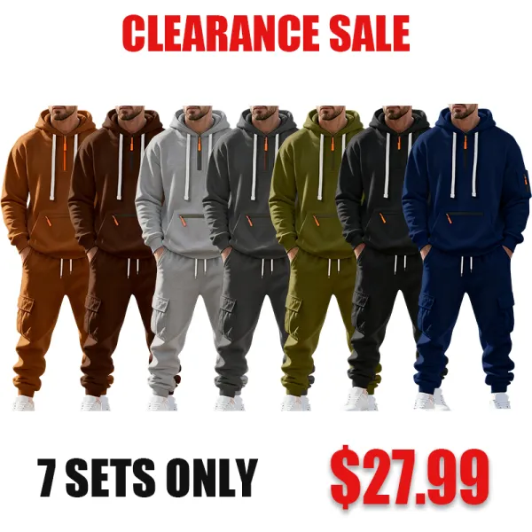 Men's Multi-Functional Hoodie and Trousers Set