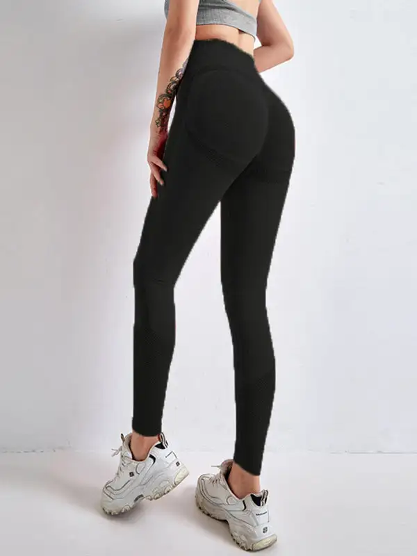 Refined High-Waist Pocketed Yoga Pants