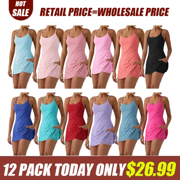 Backless Suede Sports Dress